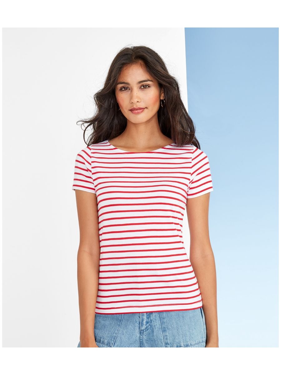 SOL'S Ladies Miles Stripe T-Shirt