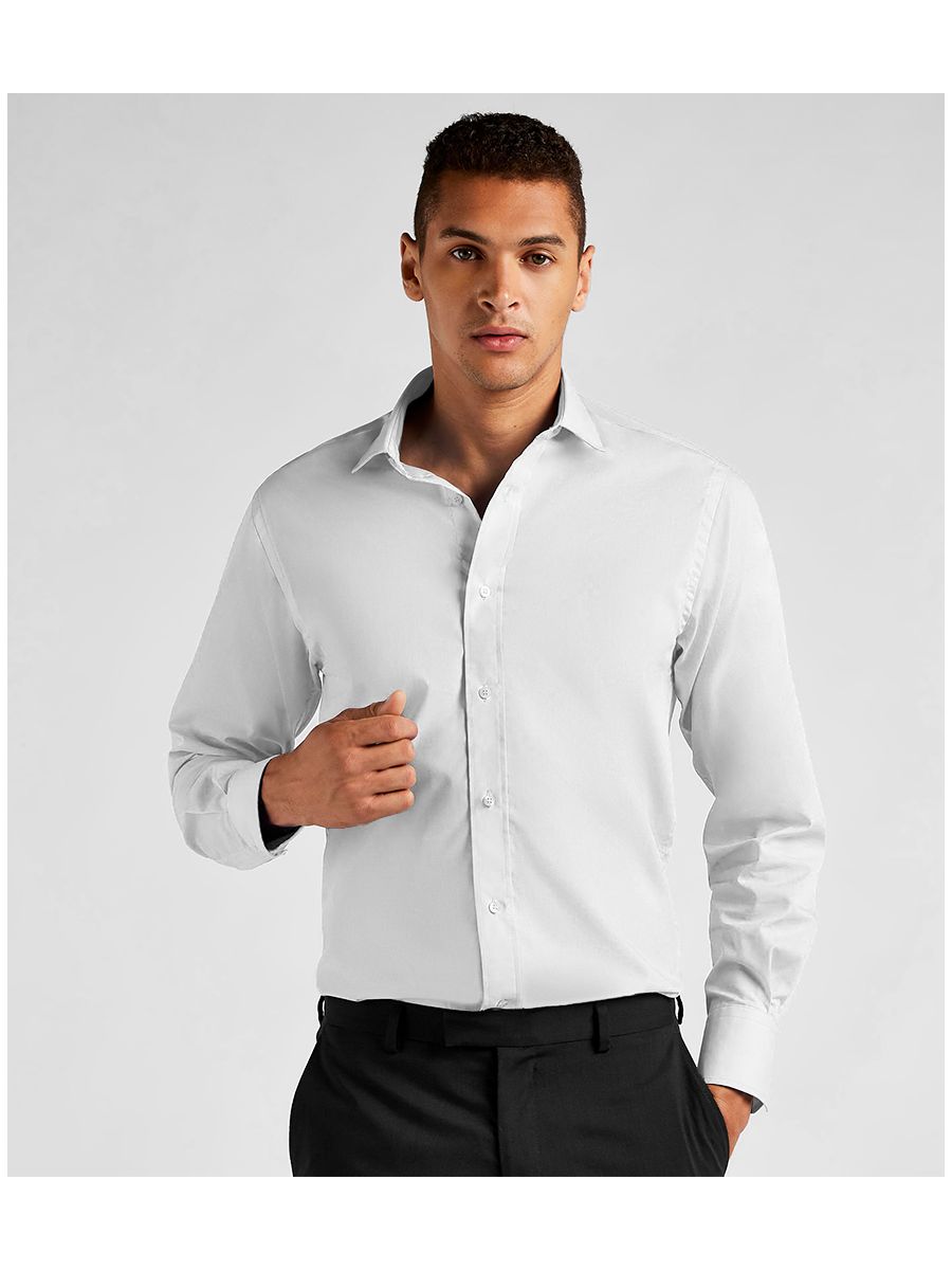 Kustom Kit Long Sleeve Tailored Fit Business Shirt