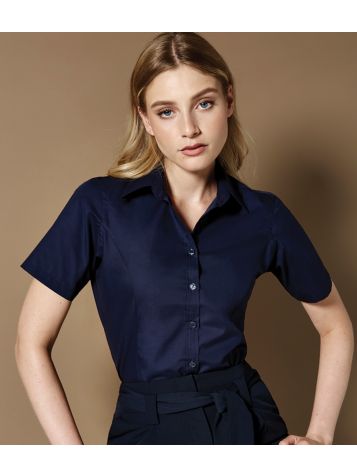 Kustom Kit Ladies Short Sleeve Tailored Fit Business Shirt