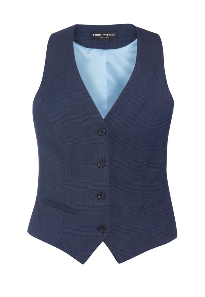 Scapoli Ladies Check Waistcoat