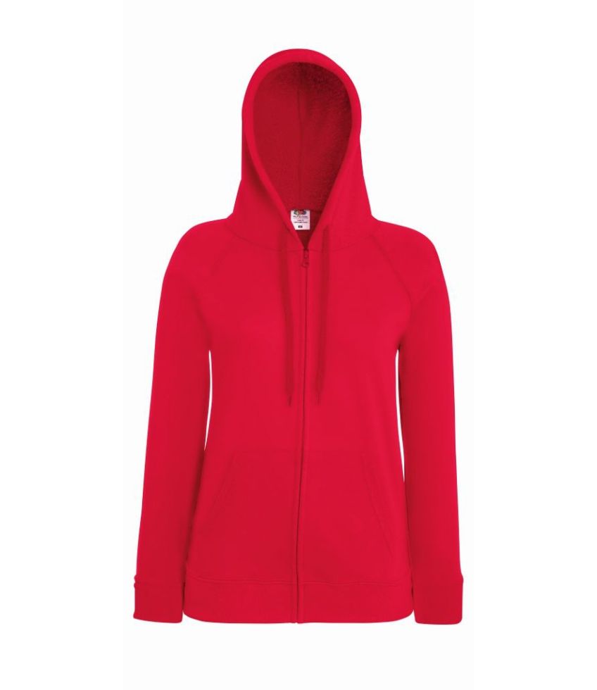 Fruit of the Loom Lady Fit Lightweight Zip Hooded Sweatshirt